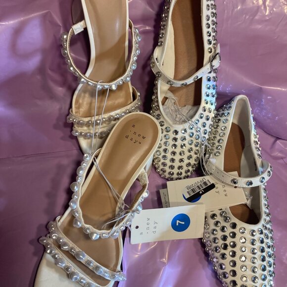 target shoes nwt 2 for 1 kitty heel and flat nwt - Picture 1 of 1